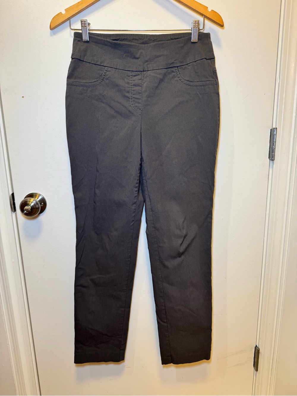 Ruby Rd. Black Straight Leg Pull-On Jeans